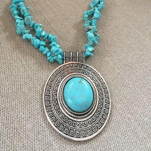 turquoise statement necklace